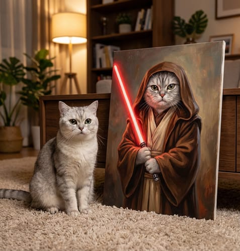 Customer photo review of Artzuzu Custom Portrait For Pets - Master Yoda