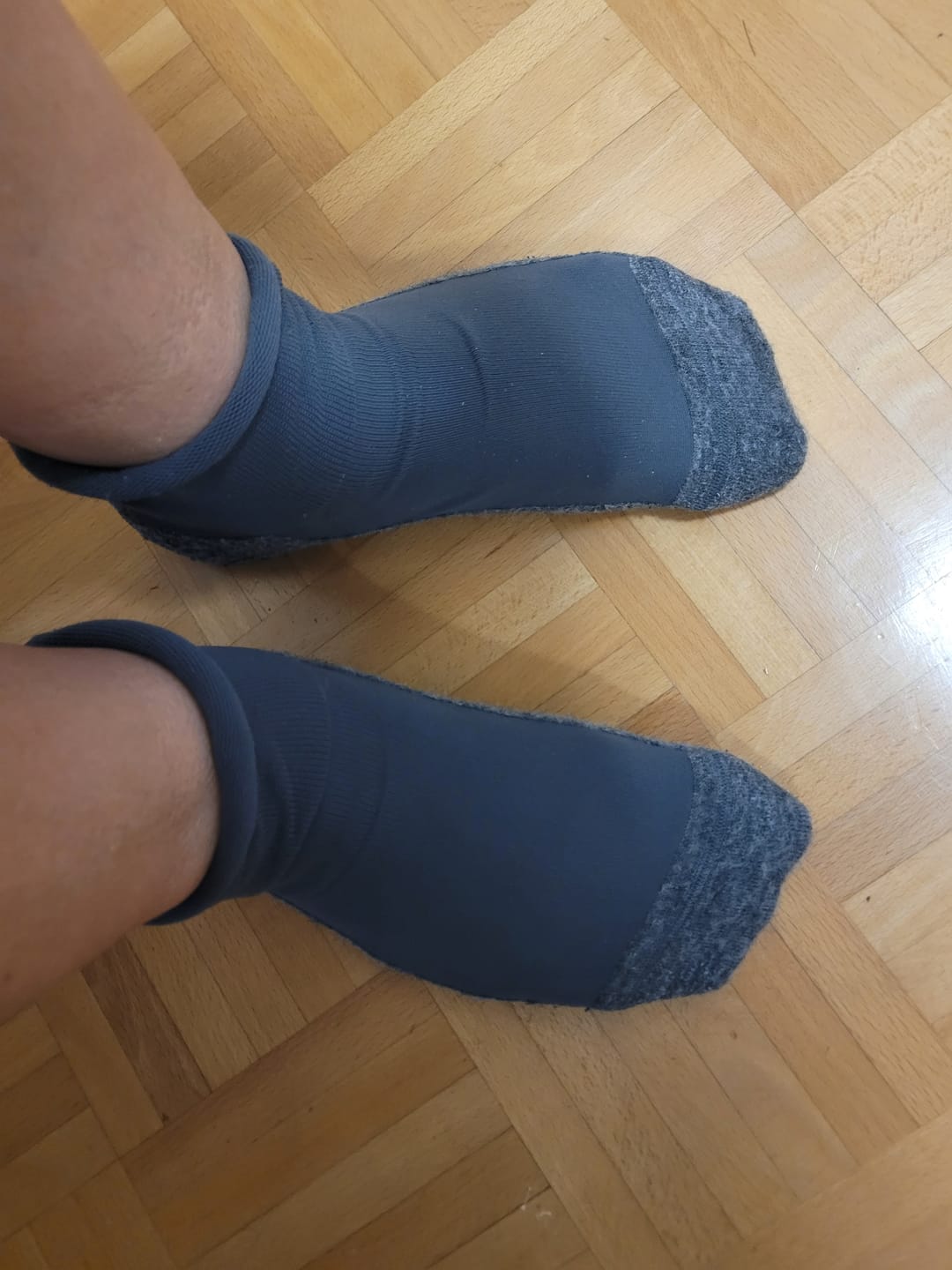 Customer photo review of Venensocken Merino mit Rollrand