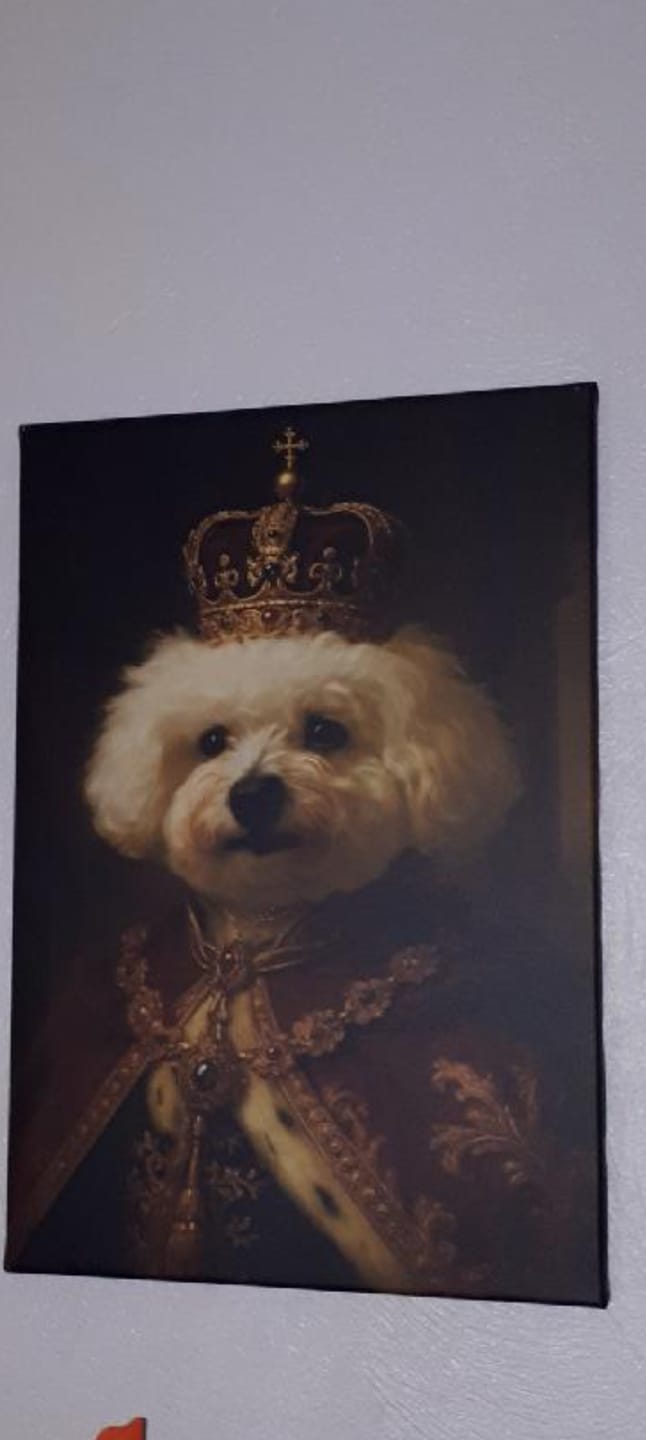 Customer photo review of Toile personnalisée - Portrait royal