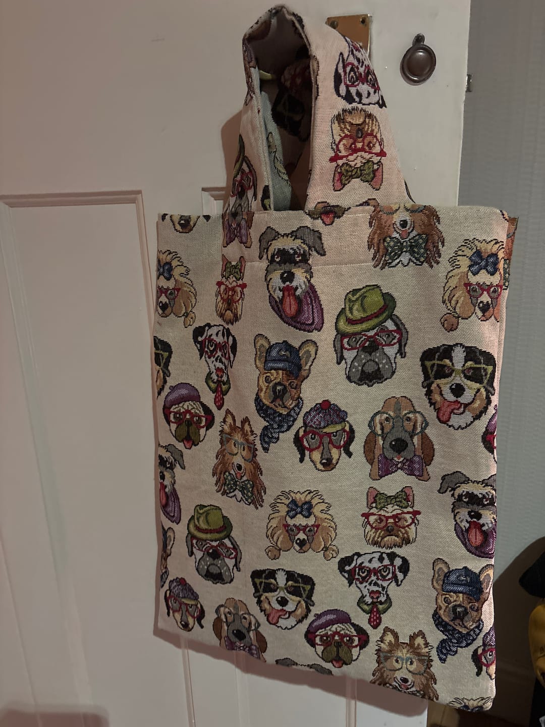 Customer photo review of Dogs Tapestry Fabric