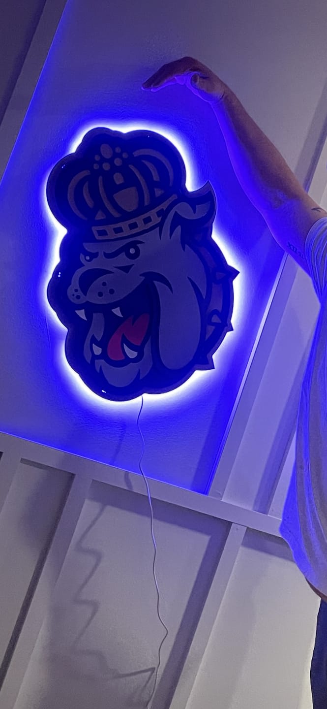 Customer photo review of James Madison Dukes Mascot 3D Metal Wall Art
