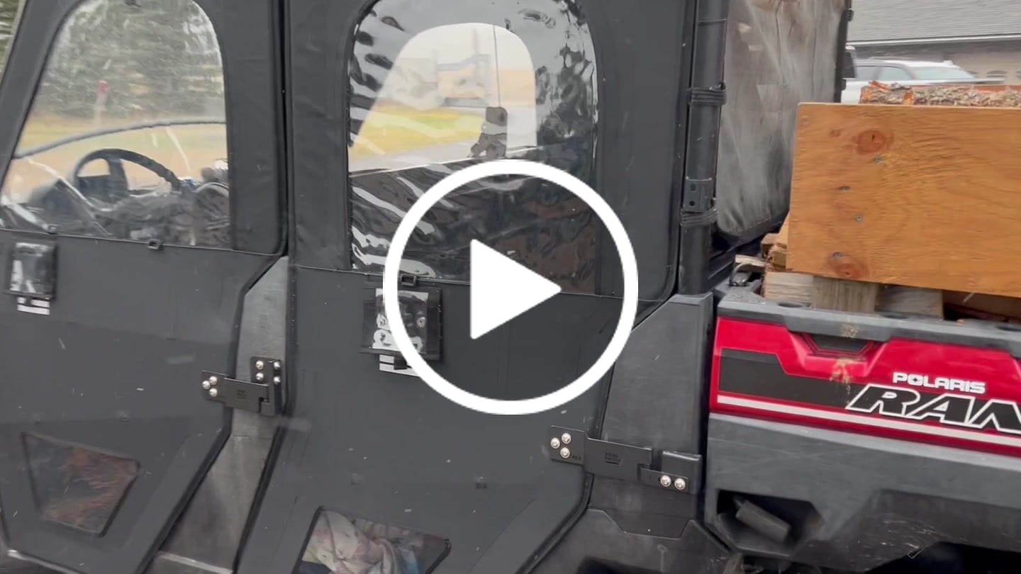 Customer video review of UTV Doors With Steel Frame for Polaris Ranger CREW XP 1000 2018-2025