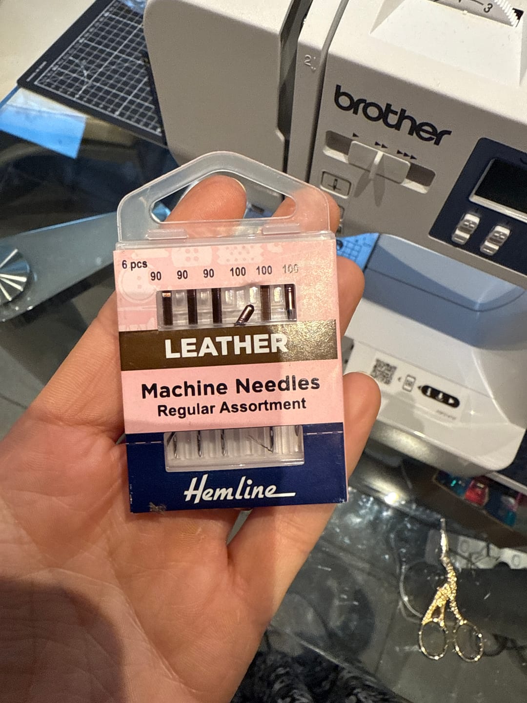 Customer photo review of Hemline Machine Needle - Leather