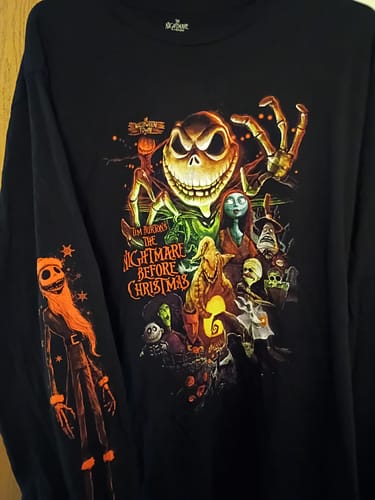 Customer photo review of The Nightmare Before Christmas - Long Sleeve T-Shirt