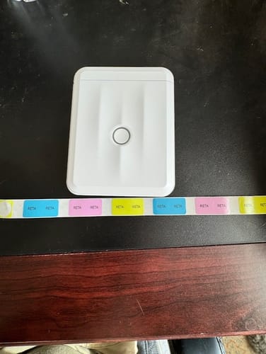 Customer photo review of Round Label Tape for D11, D110, D101