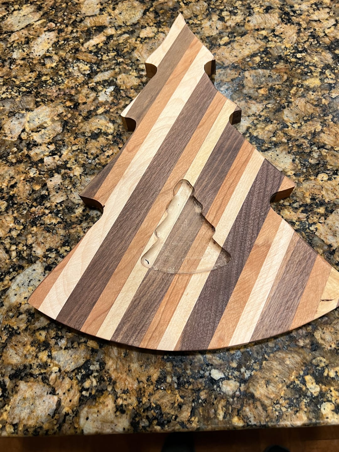 Customer photo review of 15.75x11.75" Rounded Christmas Tree Acrylic Router Template [Limited Edition]