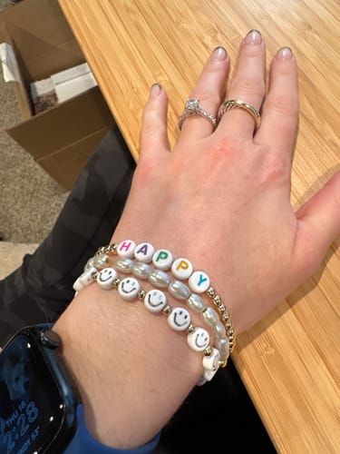 Customer photo review of custom fun juno bracelet (4mm)