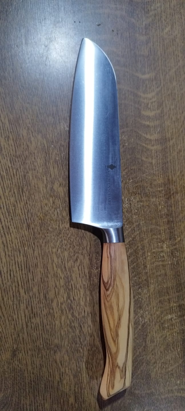 Customer photo review of Küchenscharf Santoku 16 cm (100% Solinger Handwerkskunst)