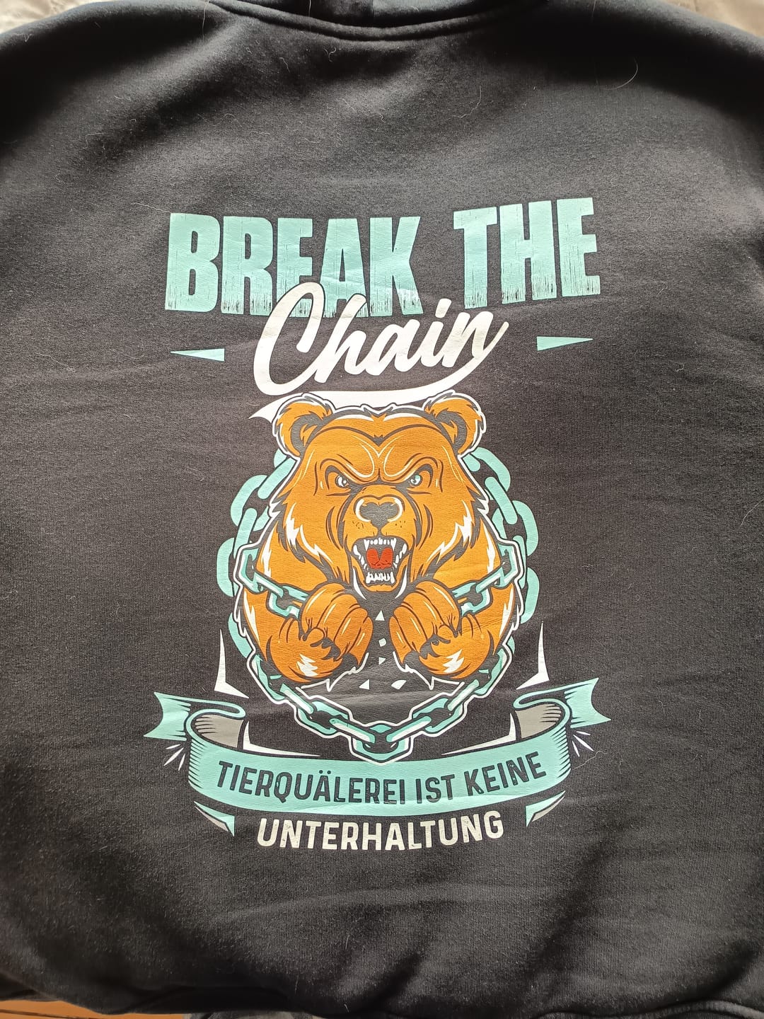 Customer photo review of Break the chain - Premium Hoodie