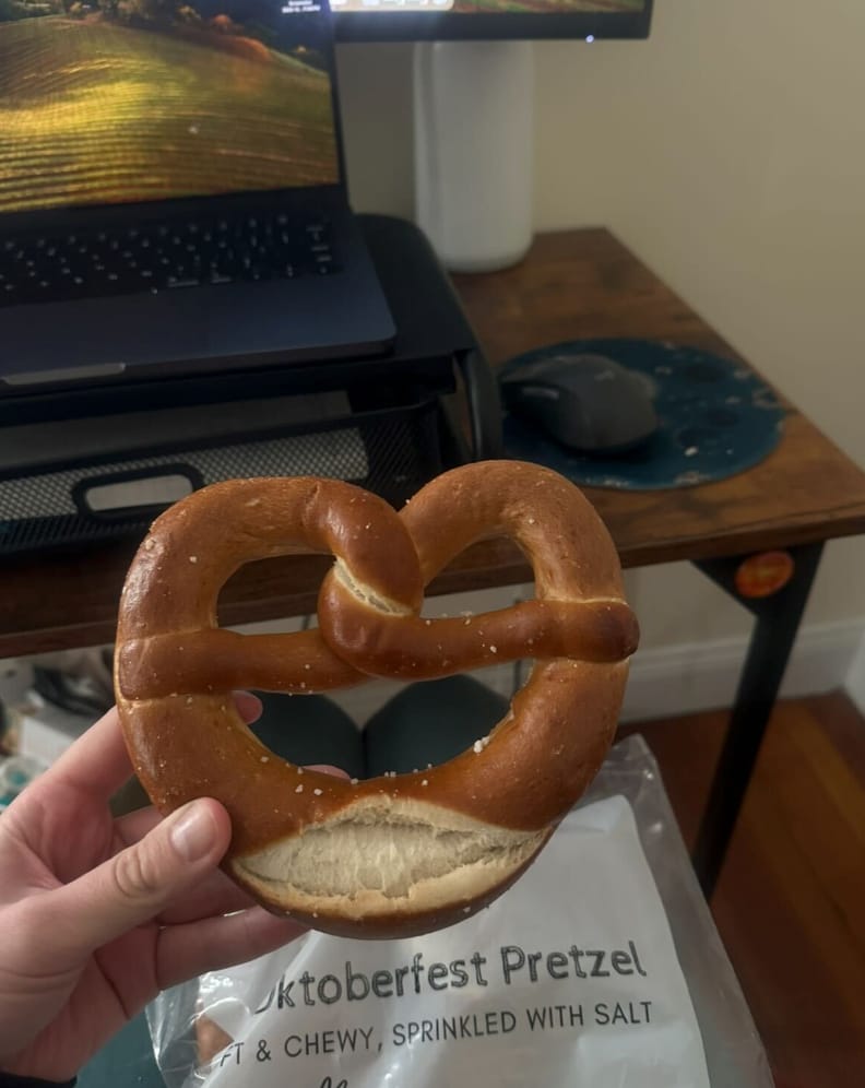 Customer photo review of XL Oktoberfest Pretzels (4 pack)