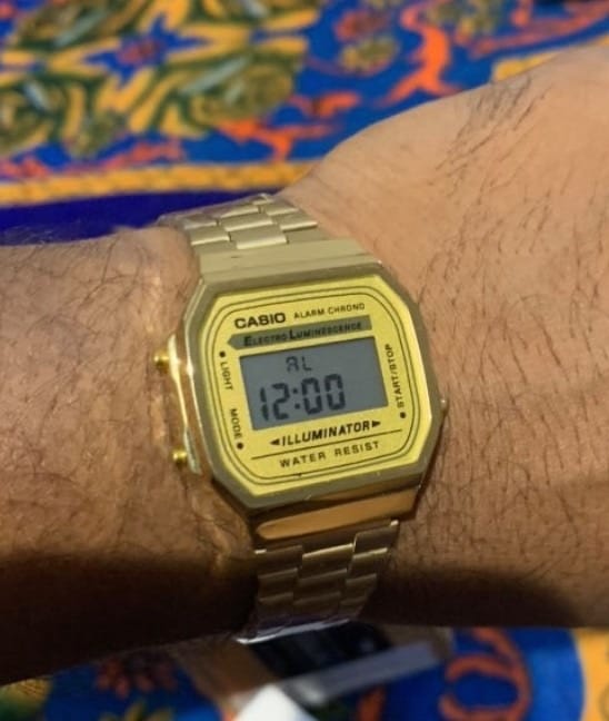 Customer photo review of Casio Vintage A168 Unisex (Digital Watch)