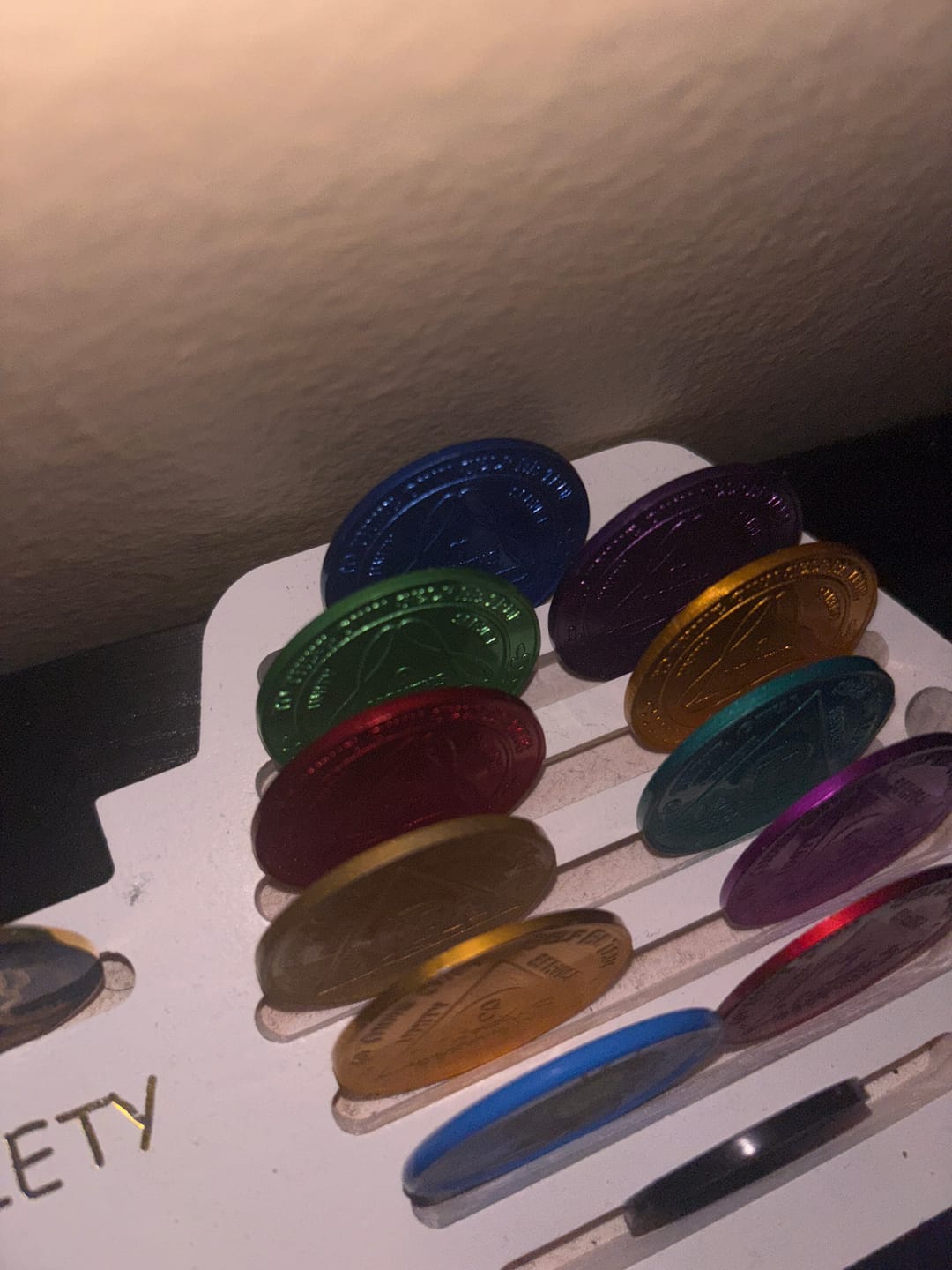 Customer photo review of Sobriety Mint Infinity Aluminum AA Meeting Newcomer Sobriety Chips/Coins/Tokens - 9 Months - Green