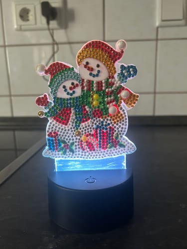 Kundenbewertung mit Foto zu DP Lampe Glückliche Schneemänner