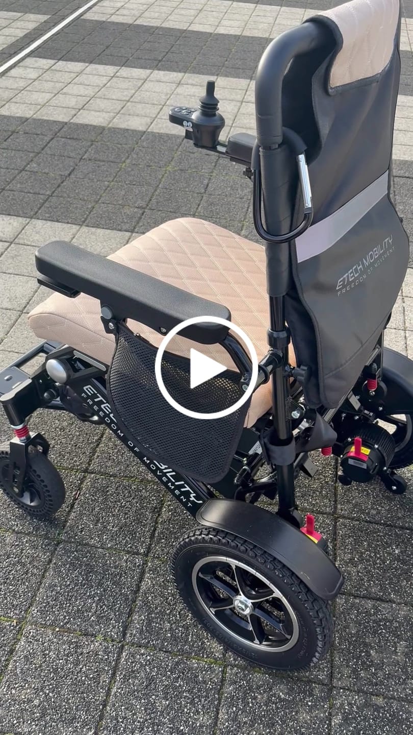 Customer video review of Luxury Leather Seat Cushion Cover for Freedom Pro, Freedom Elite, Y20 Luxe and Voyager 185 Electric Wheelchair