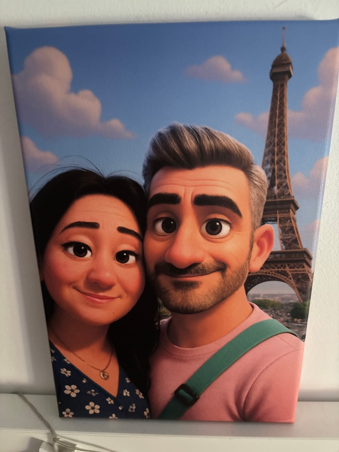 Customer photo review of Toile personnalisée - Portrait Animé