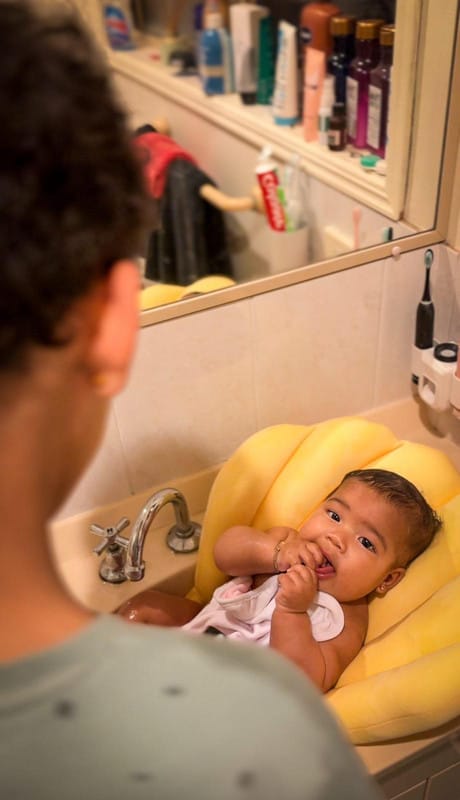 Customer photo review of Bleue Bebe's Sink Bather