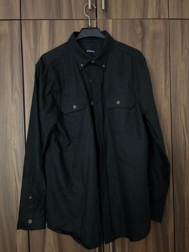 Customer photo review of Camisas Para Hombre Relaxed Con Bolsillos B55131 Negro