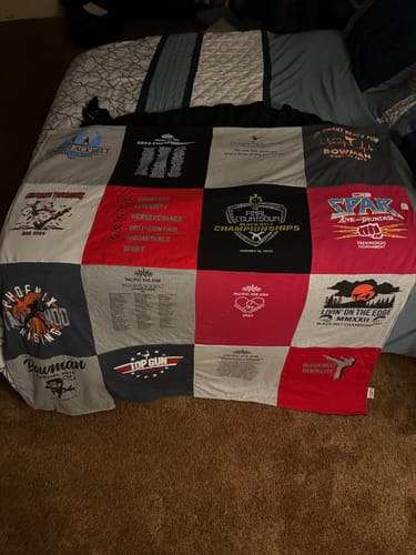 Customer photo review of Classic T-Shirt Blanket
