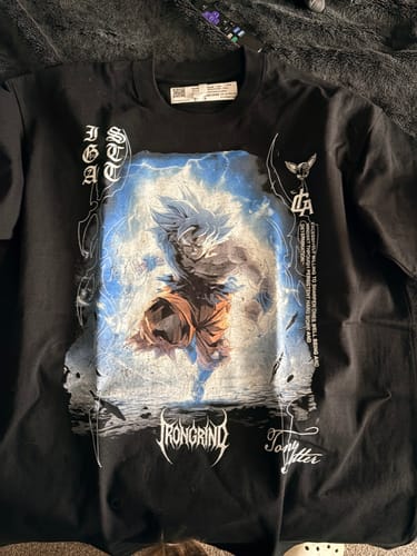 Customer photo review of [Limited Edition] 'Dragon Ball: Goku Ultra Instinct' Front T-Shirt (TS)