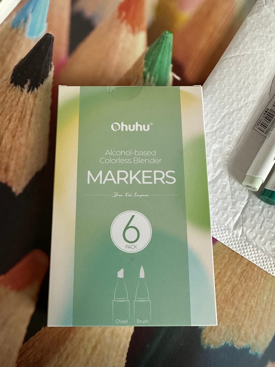 Customer photo review of Ohuhu Honolulu Colorless Blender Marker - Pack of 6 (Europe Only)