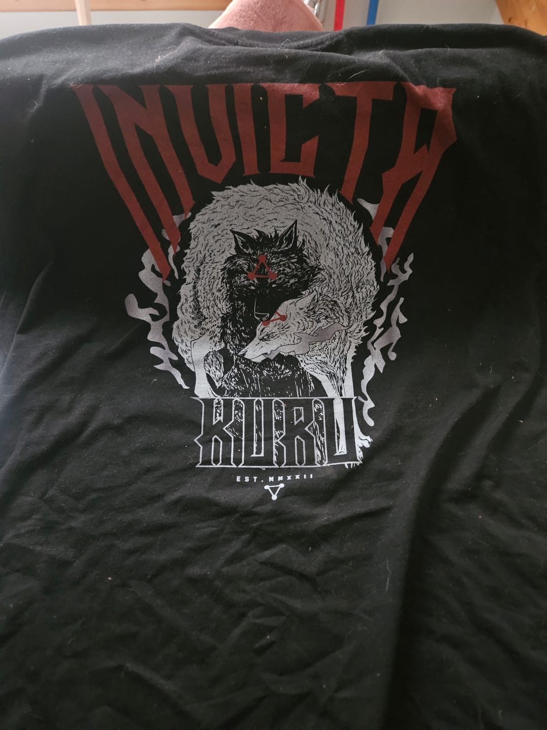 Customer photo review of Infernal Wolf T-Shirt