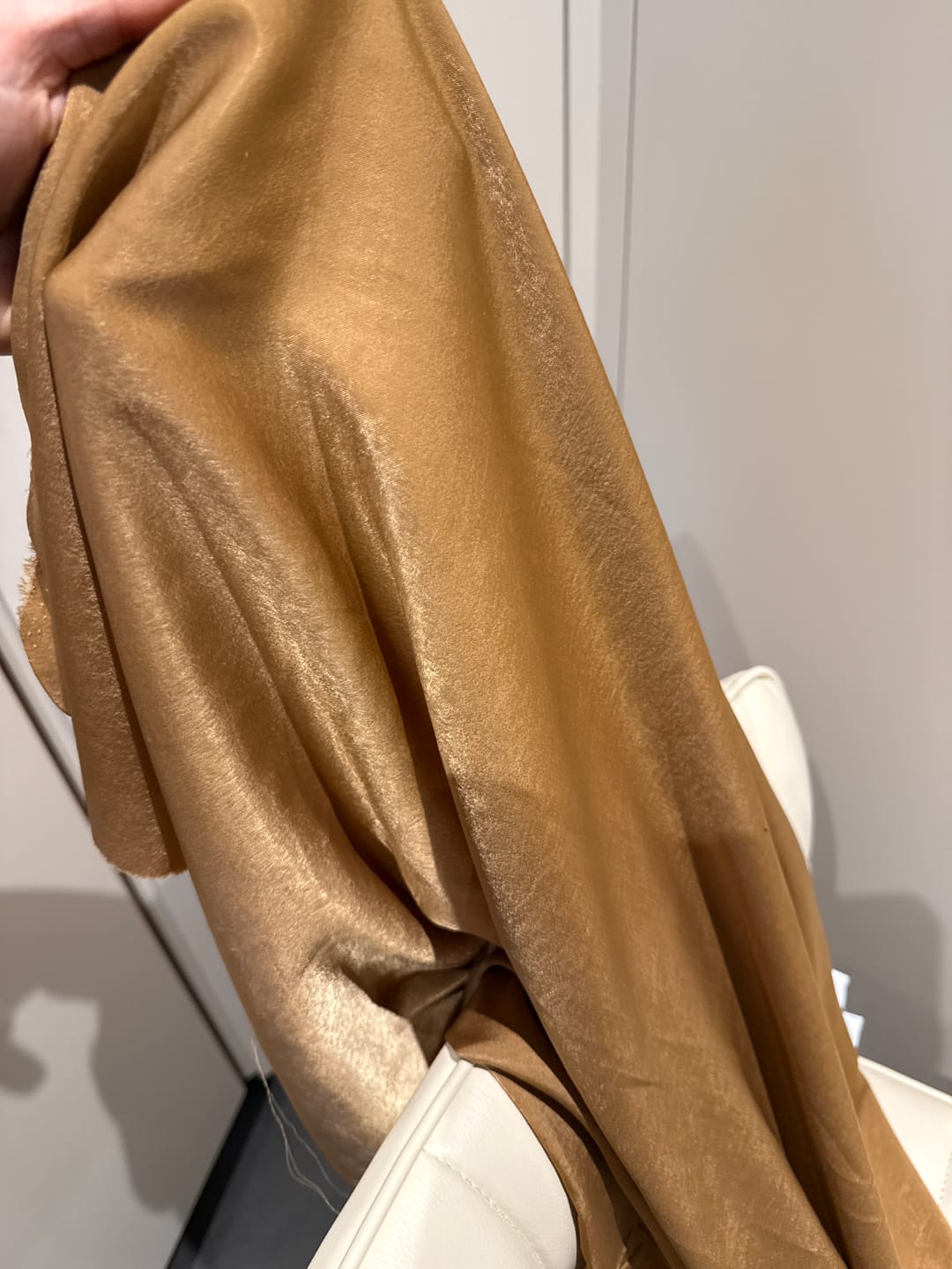 Customer photo review of Velvet Touch Satin Fabric