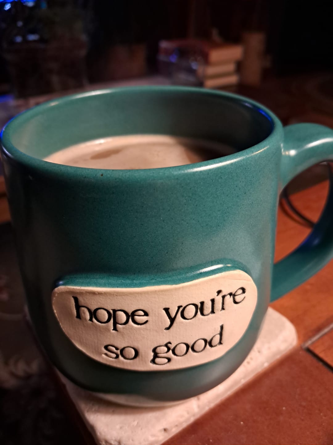 Customer photo review of "Hope You're So Good" Mug- Holiday Edition