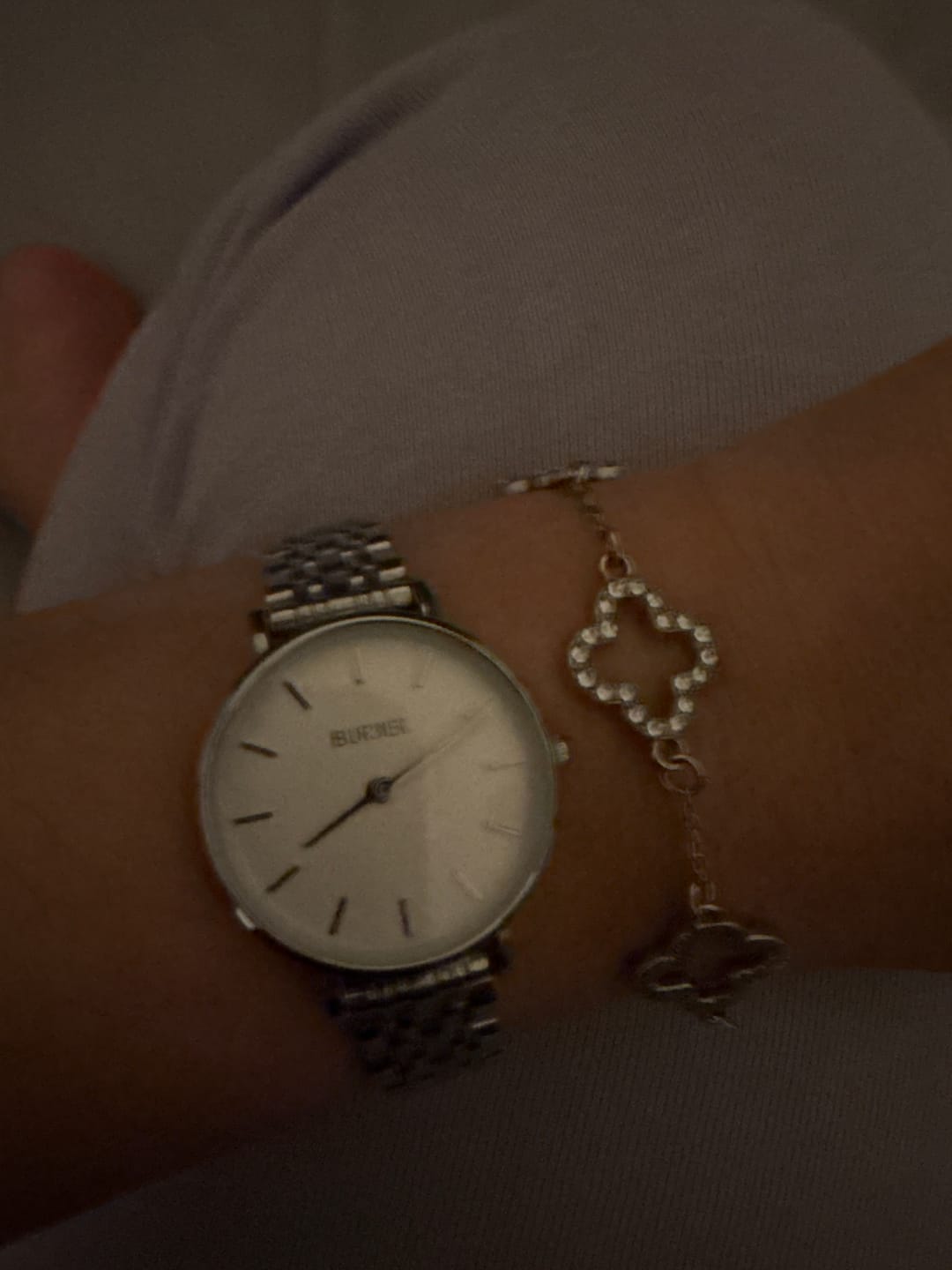 Customer photo review of Ruby Petite Silver White