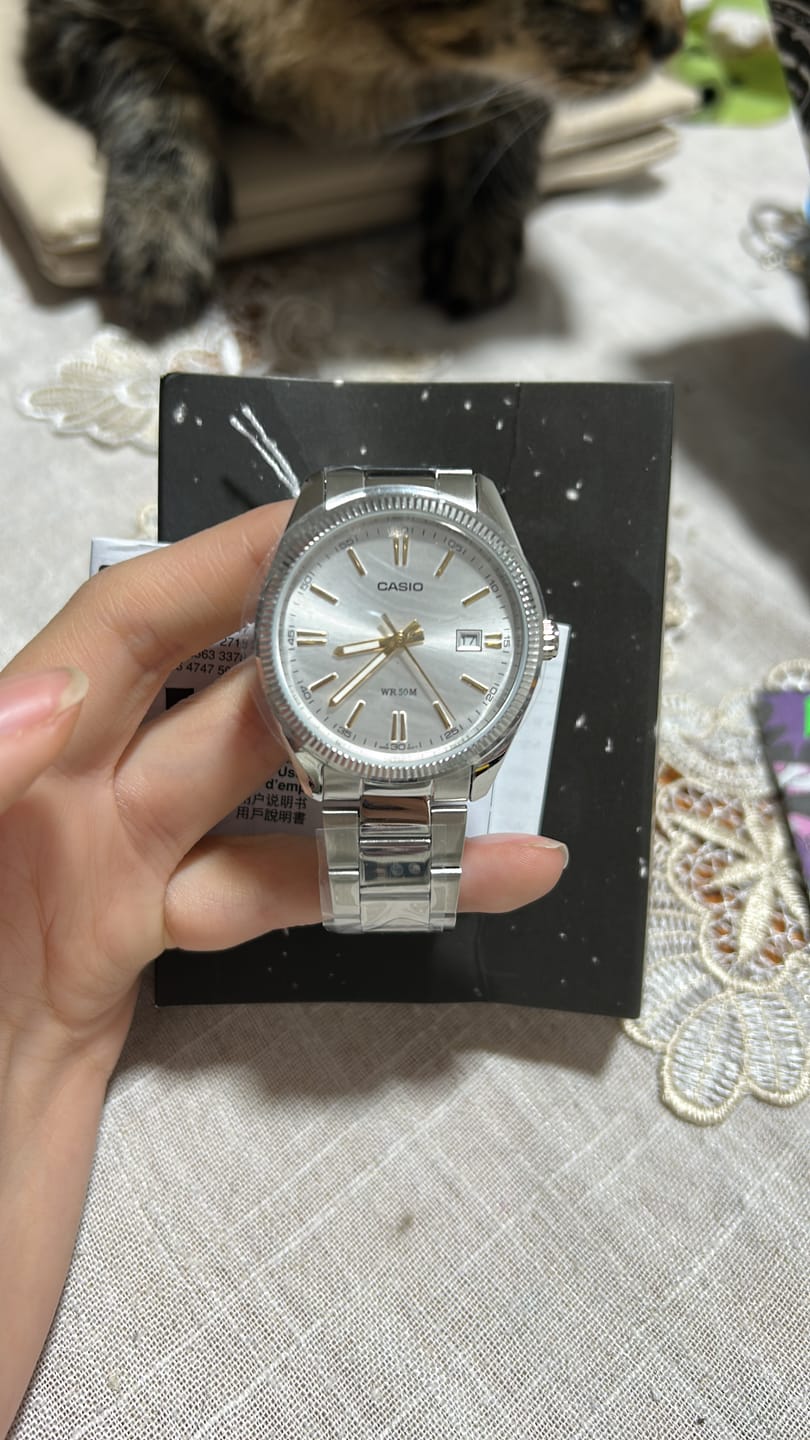 Customer photo review of Reloj Casio Análogo MTP-1302D-7A2V Blanco