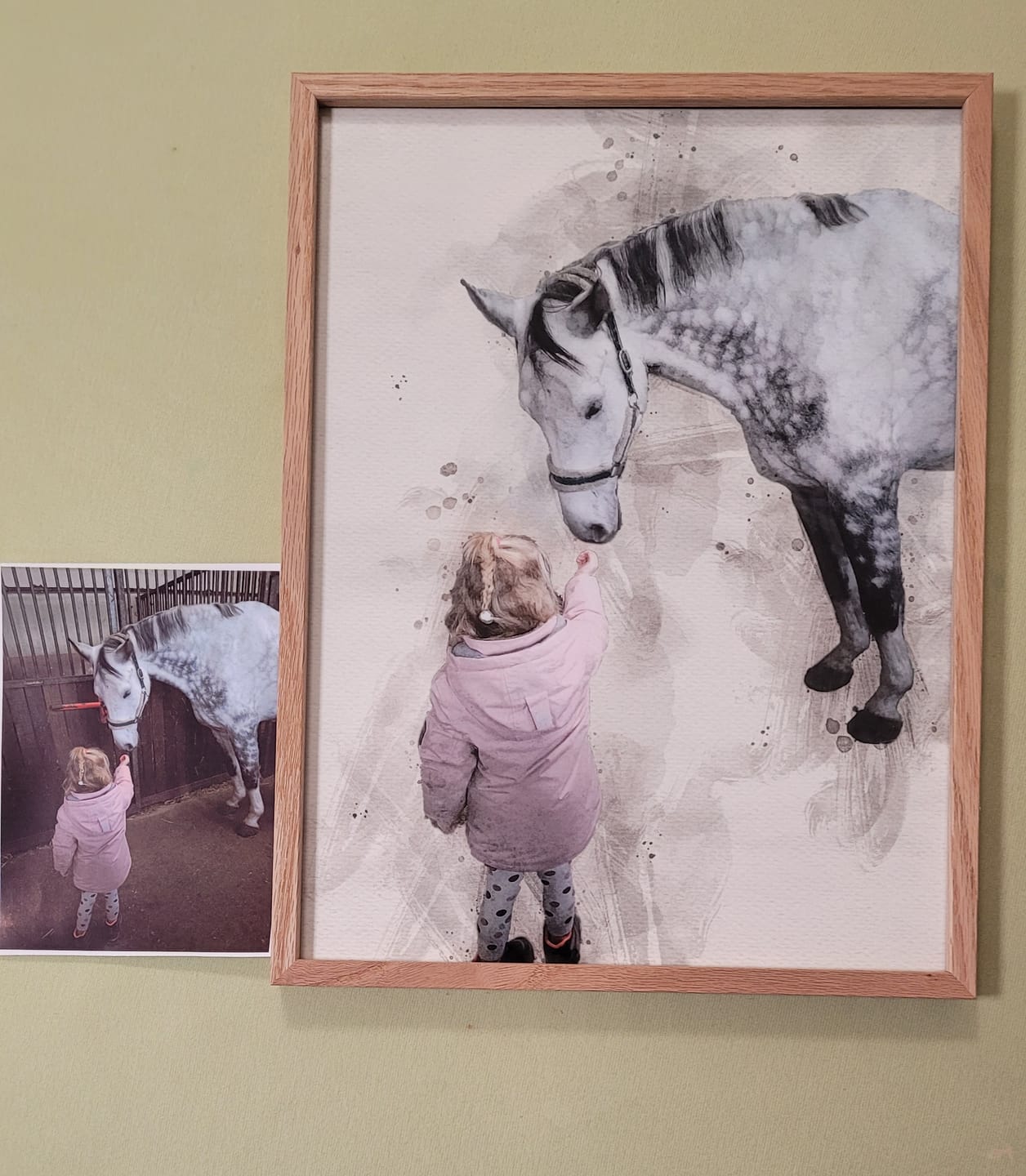 Customer photo review of Weihnachtsgeschenk Gemälde nach Fotovorlage