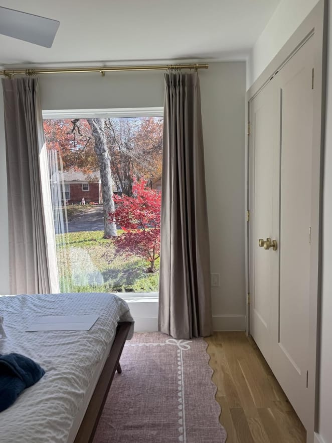 Customer photo review of Premium Herringbone Linen Curtains – Pinch Pleated, Light-Filtering Drapes for Living Room & Bedroom（Luma）