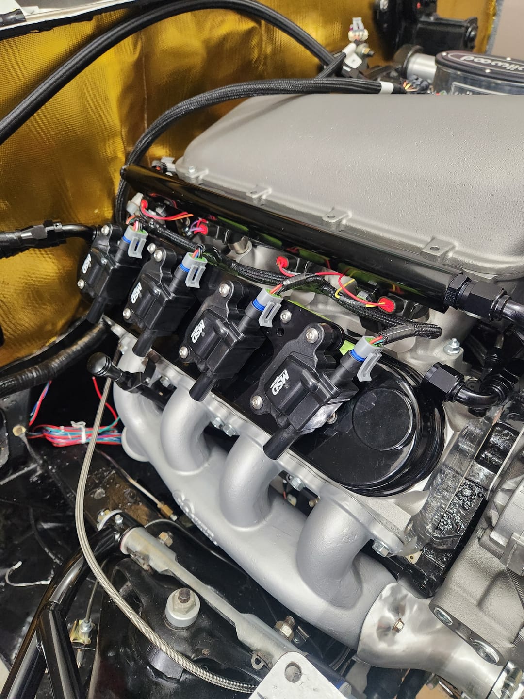 Customer photo review of LS Multi Coil Bracket Mounting Kit For Motion Billet Valve Covers