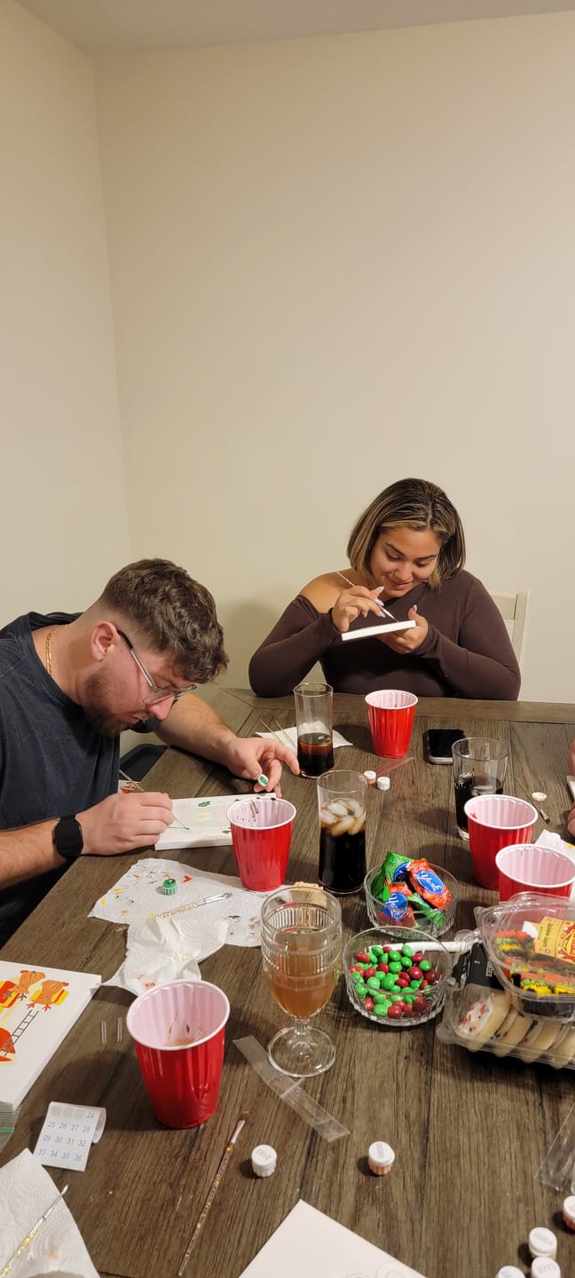Customer photo review of 6 Mini Paintings - Santa & Cocktail Set