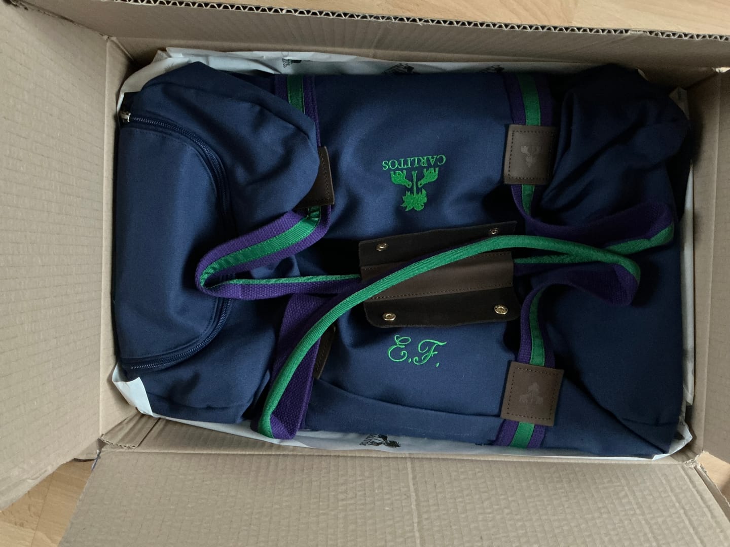 Customer photo review of Dufflebag Stripes -M- DESIGN YOUR OWN