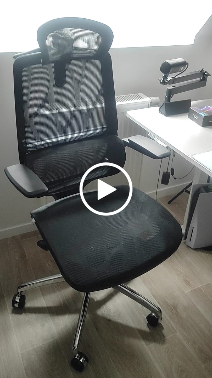 Customer video review of M59AS Chaise de bureau ergonomique