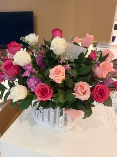 Customer photo review of W Basket - Hot Pink Deluxe
