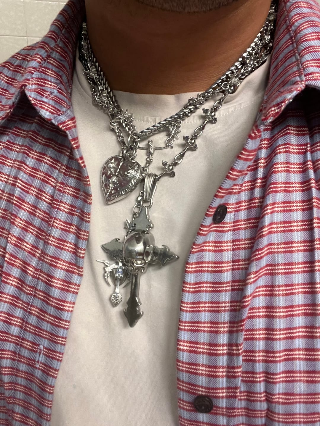 Customer photo review of DOWN YOUR THROAT PENDANT