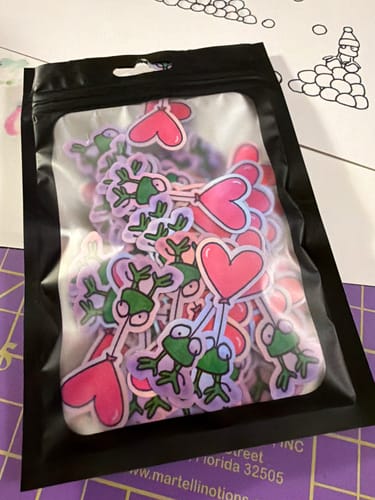 Customer photo review of Print Custom Stickers