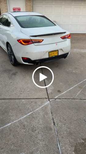 Customer video review of 2017-Up Infiniti Q60 Muffler Delete Dual Tips Exhaust