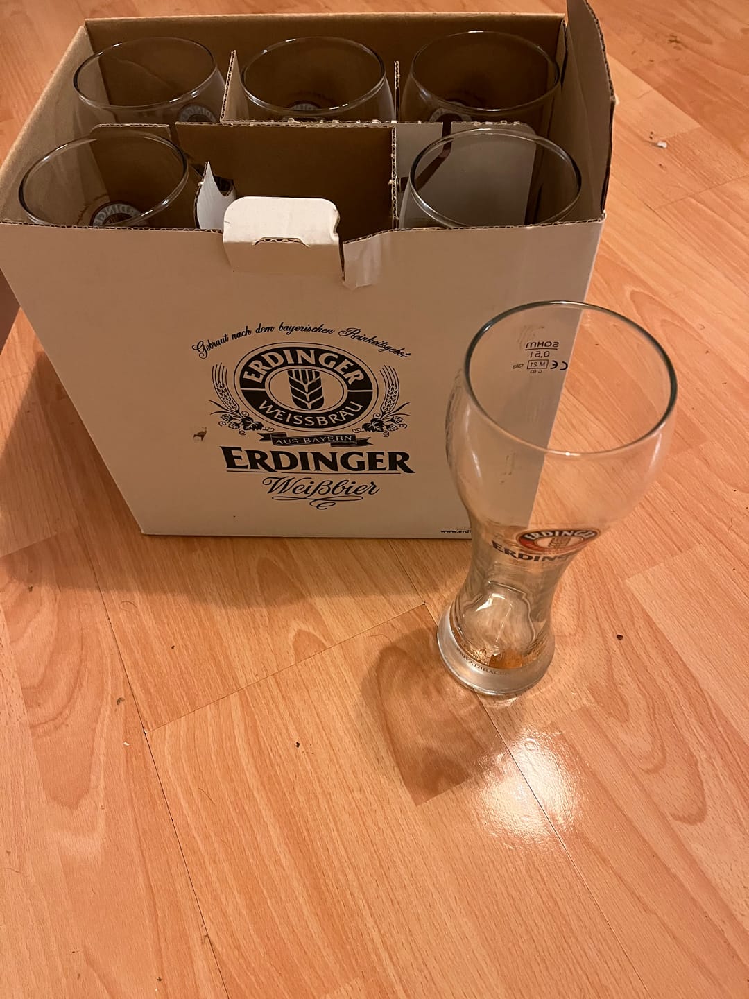 Customer photo review of Erdinger Bierglazen Weizen - 500 ml - 6 stuks