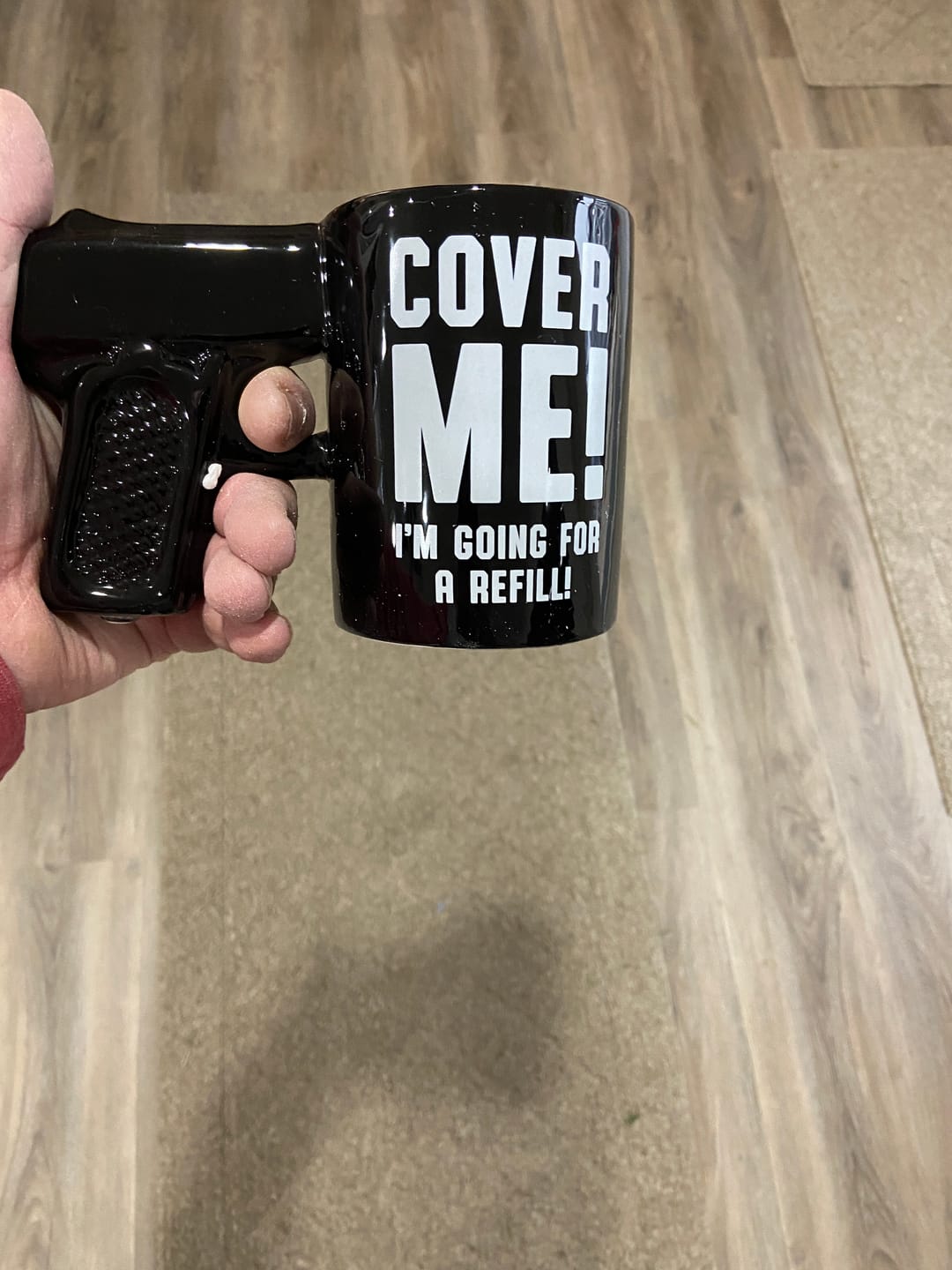 Customer photo review of Cover Me I'm going for a Refill Sidearm Sipper