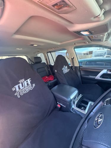 Customer photo review of Waterproof Car Towel Seat Cover
