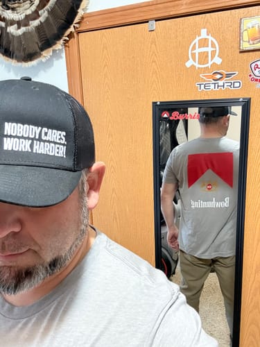 Customer photo review of COWBOY TOUGH T-SHIRT