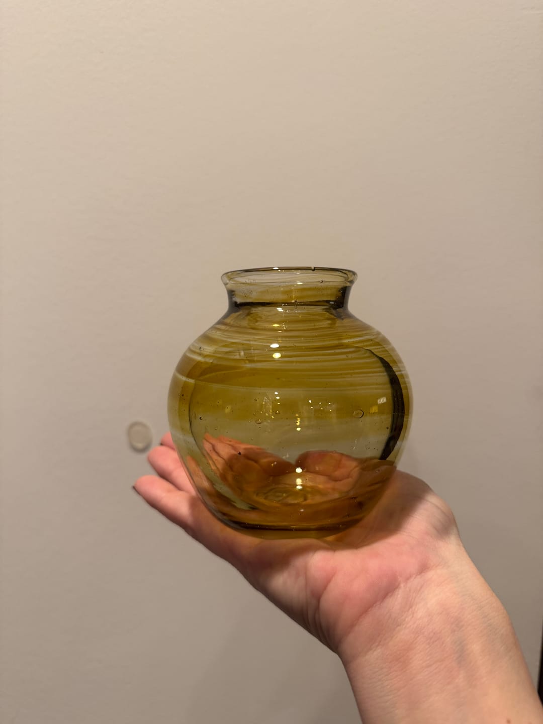 Customer photo review of Breaking Glass Keepsake Vase