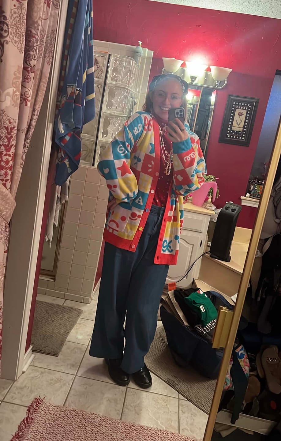 Customer photo review of Clown Cardigan PREORDER
