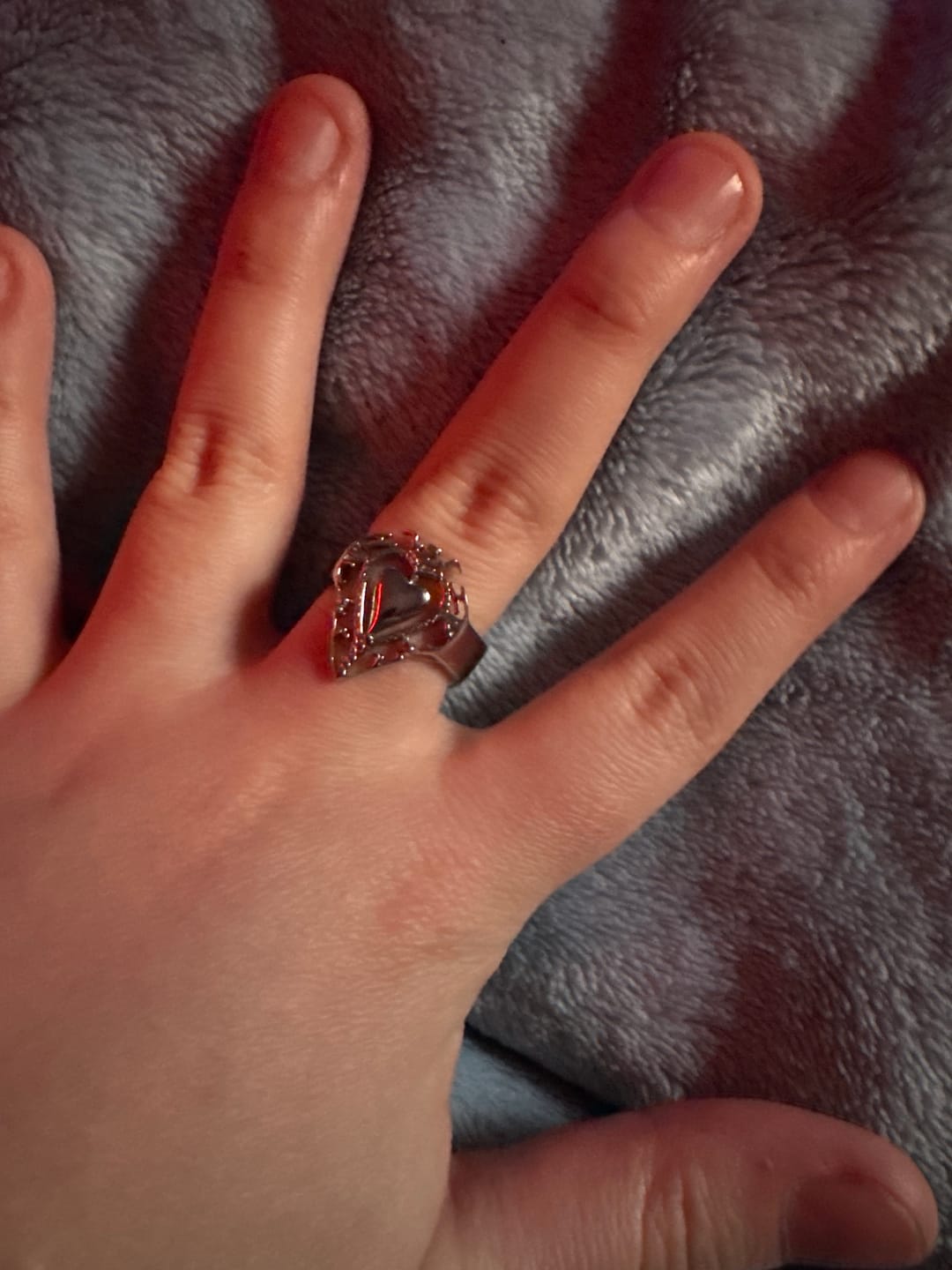 Customer photo review of ANTIQUE HEART RING