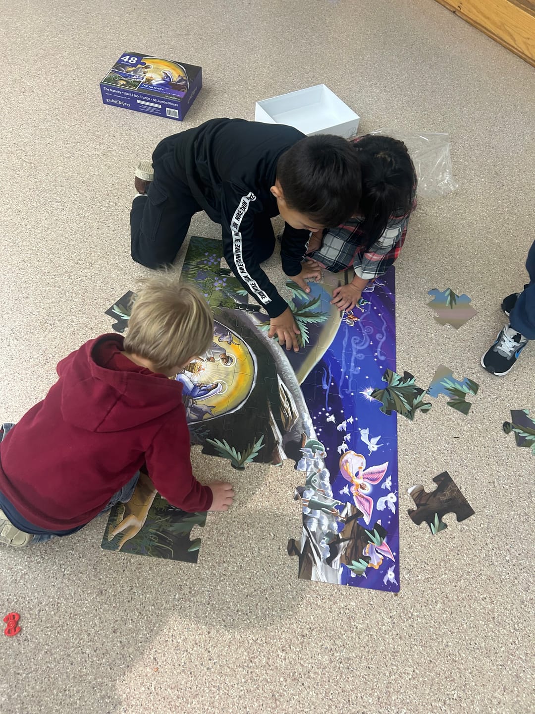 Customer photo review of The Nativity Floor Puzzle - 48 Pieces