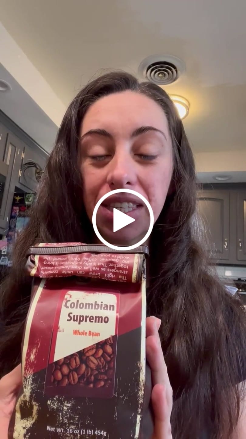 Customer video review of One Happy Coffee Colombian Supremo Whole Beans 16oz