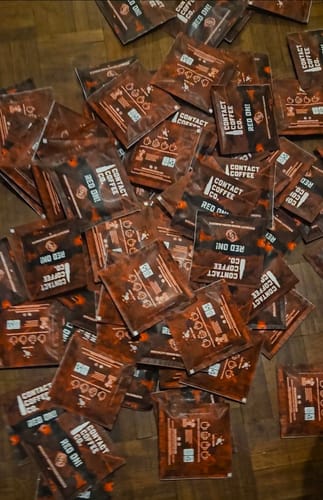 Customer photo review of Single Serve Coffee Brew Bags | Red On!