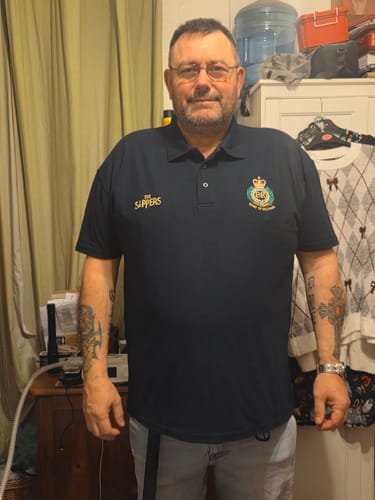 Customer photo review of Band of Brothers Polo Shirt